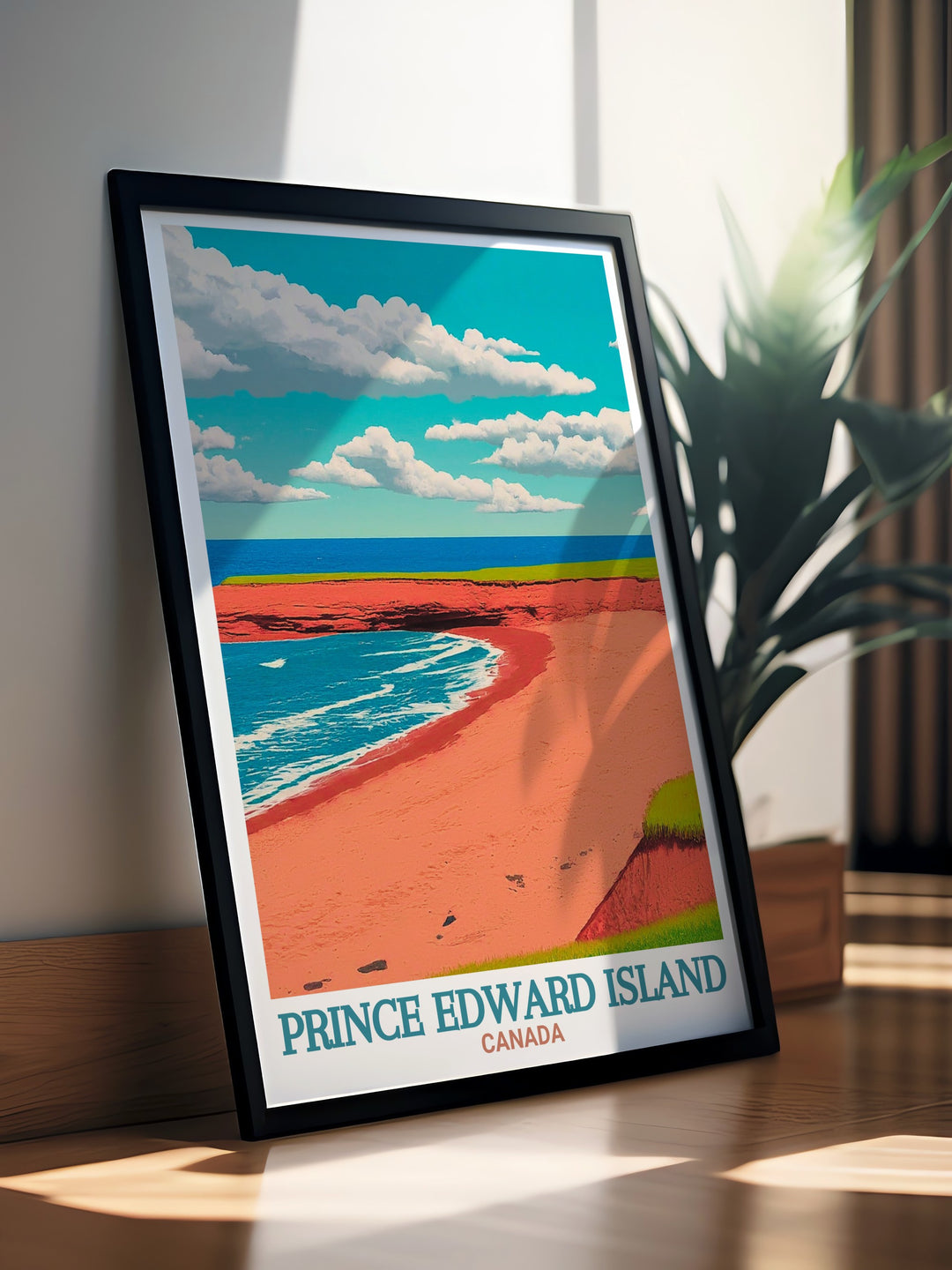 Prince Edward photo prints of Cavendish Beach capturing the serene landscapes and captivating sunsets making these prints perfect for housewarming gifts or as elegant additions to your home decor highlighting the beauty of PEI.