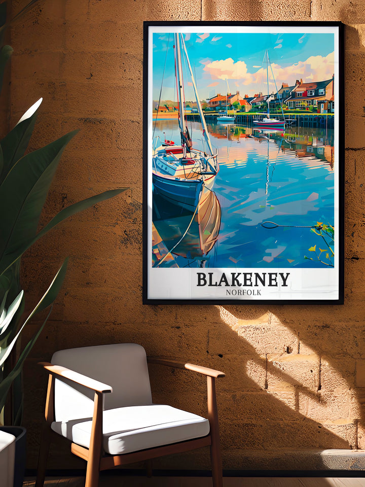Blakeney Harbour Custom Print provides a personalized way to celebrate the natural beauty of the Norfolk Coast. Featuring peaceful coastal scenery and classic village architecture, this print is perfect for nature lovers.
