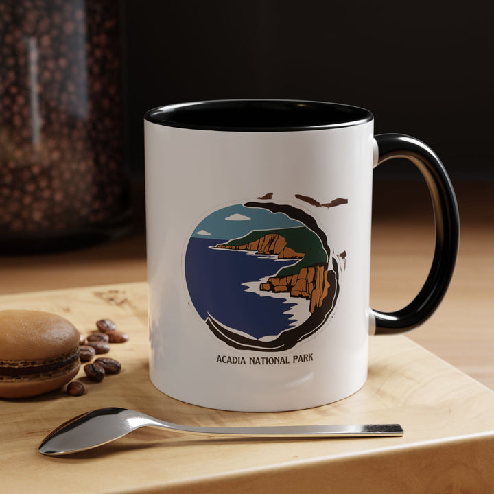 A beautifully designed Acadia National Park mug that showcases the beauty of Maine. Perfect for coffee and tea lovers, it features artwork inspired by Acadia’s landscapes. Durable and microwave-safe, this mug is a meaningful keepsake for nature enthusiasts.