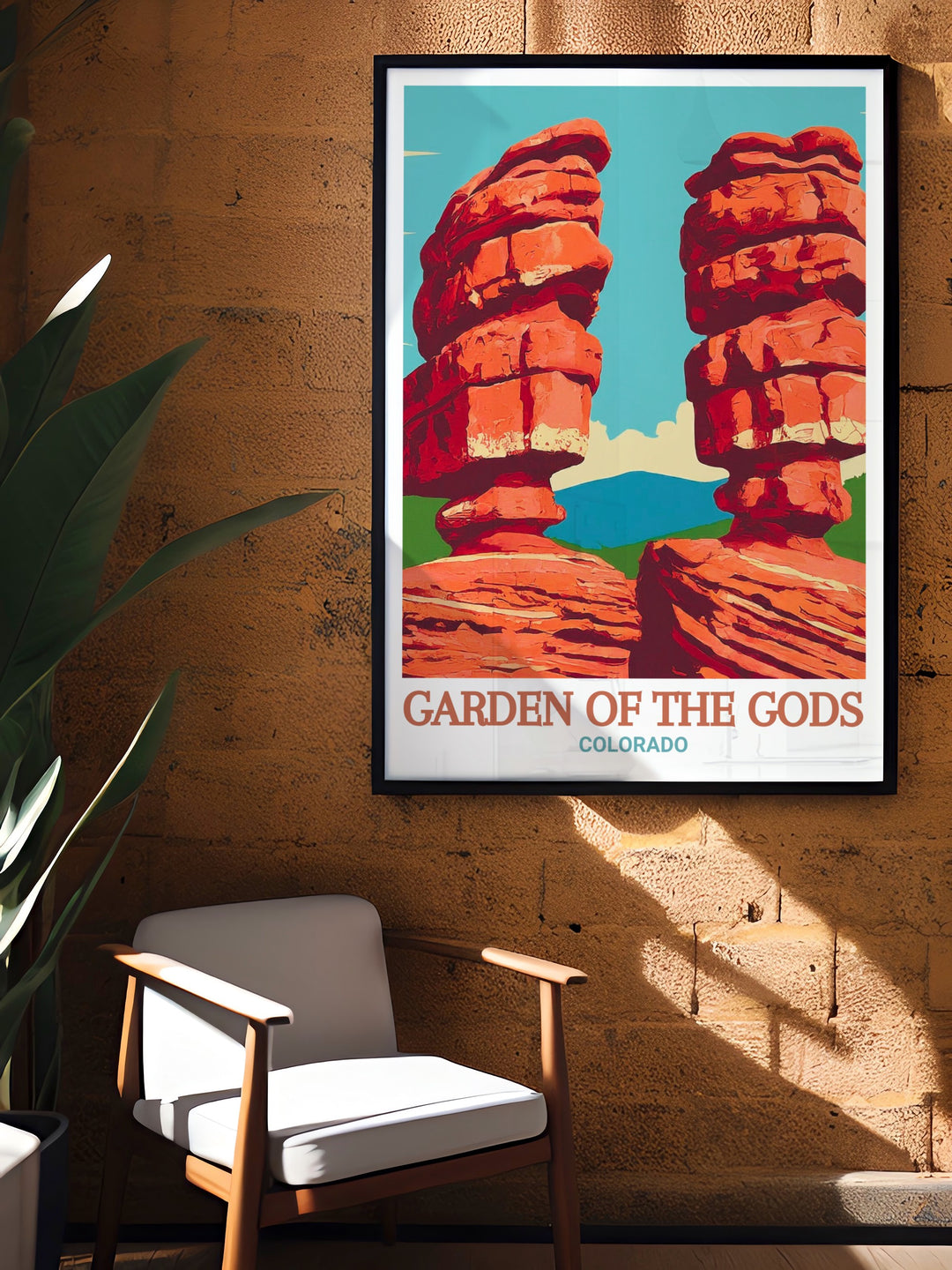 Elegant Siamese Twins framed prints from Gardens Of The Gods perfect for adding stylish home decor and Colorado travel art