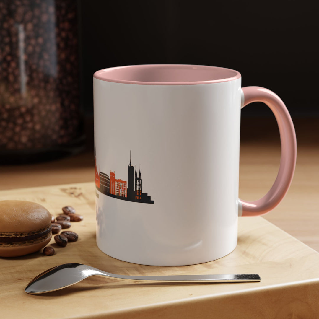 A vibrant Milan mug capturing the essence of the city’s architecture and culture. Perfect for coffee and tea lovers, it is made from durable ceramic and features a colored rim for a unique touch. Dishwasher and microwave safe, it is an ideal gift for Milan admirers.