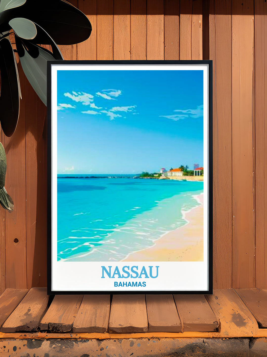 Junkanoo Beach Poster Print from Nassau, Bahamas, bringing the beauty of the Caribbean into your home. This travel print celebrates the fun and festive vibe of Junkanoo Beach, making it a perfect addition for beach lovers and travelers.