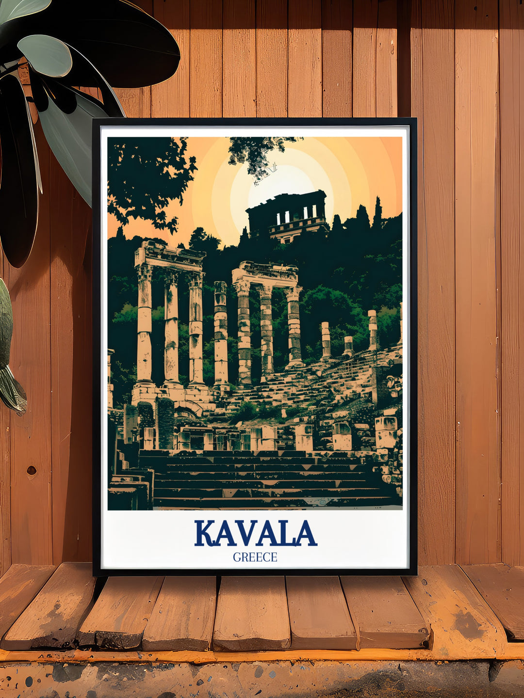 Roman Forum Wall Print presenting a striking portrayal of the Roman Forum at Philippi, showcasing the intricate ruins that have withstood the test of time. This wall print is perfect for adding a historical and cultural element to any space, making it a valuable addition to any art collection.