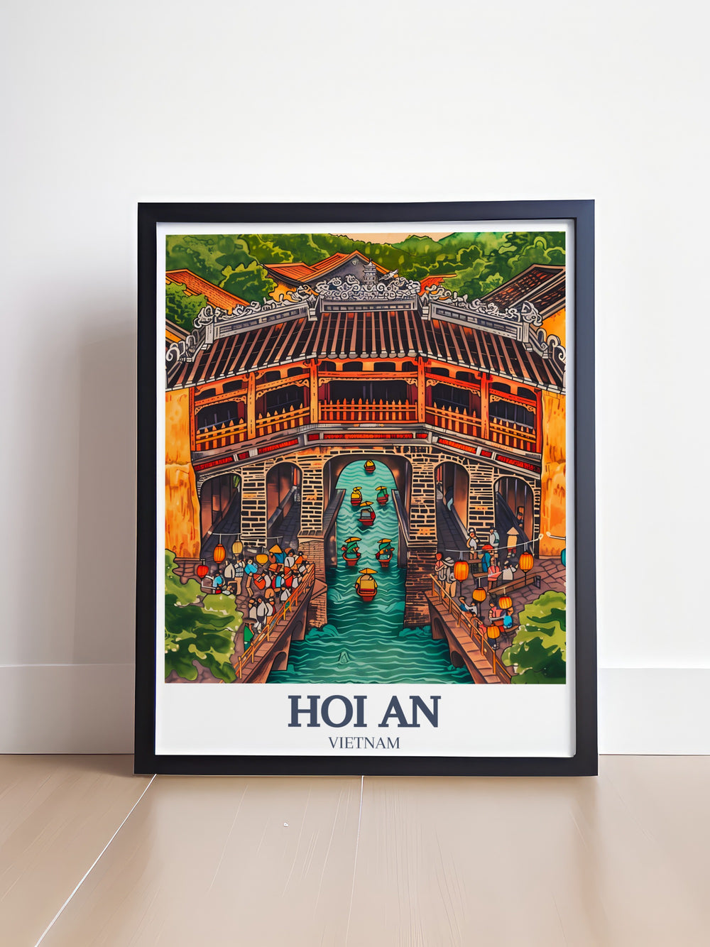 A beautiful canvas art of the Japanese Covered Bridge in Hoi An, bringing the architectural charm of this iconic structure into your home. Perfect for those who love history and travel, this print showcases the elegance of Vietnams cultural landmarks.