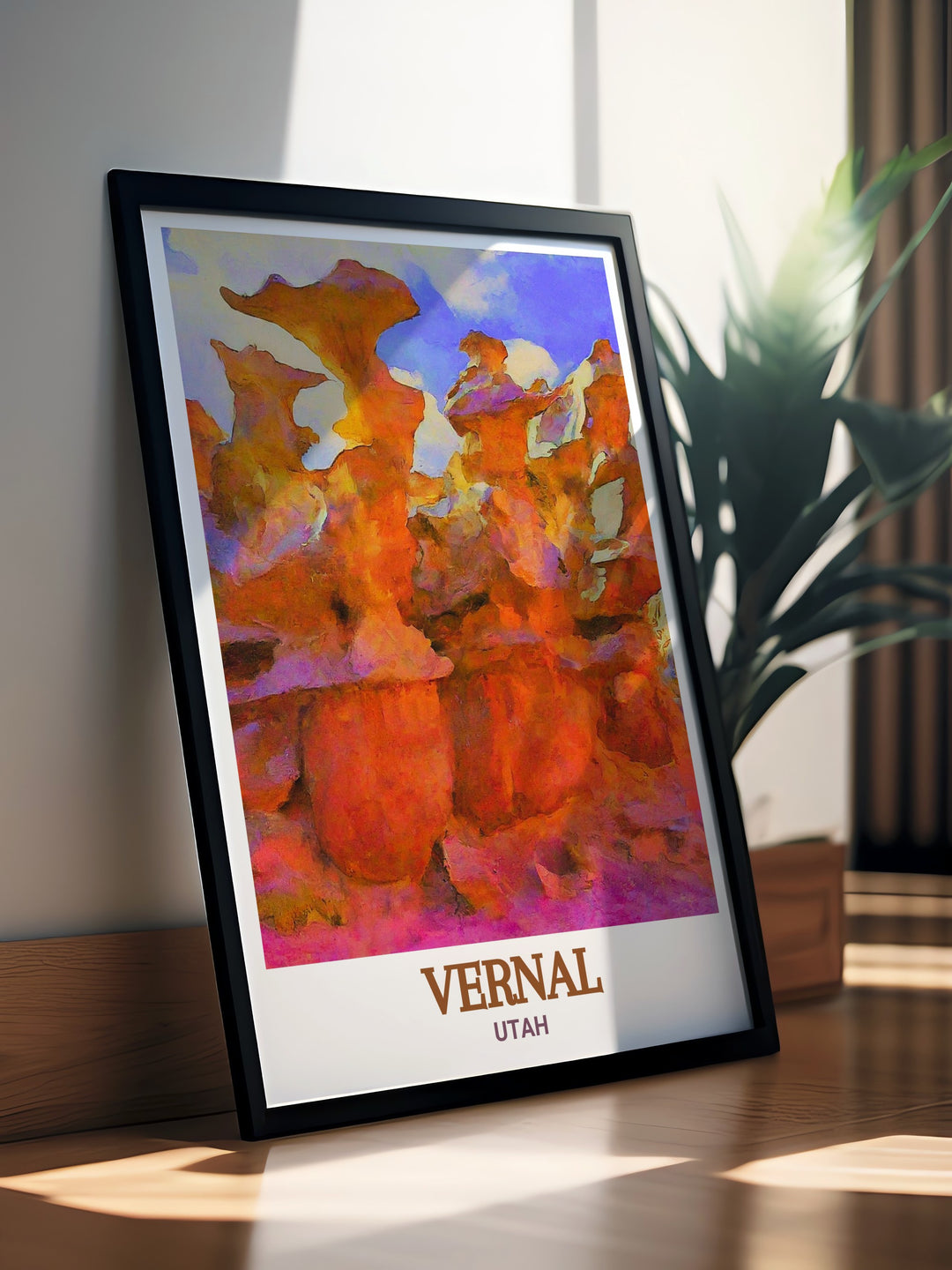 Vernal Canvas Art portraying the stunning Fantasy Canyon, a must have for those who appreciate the natural beauty and geological marvels of Utah.