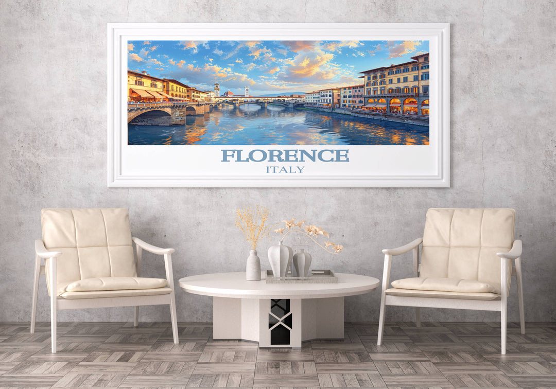 Bring Home the Charm of Ponte Vecchio with  Florence Italy Wall Art