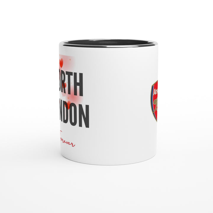 Premium soccer fan gifts showing a dark ceramic football mug with elegant typography, making a thoughtful birthday or Father&