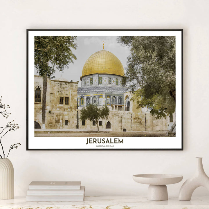 Earthy tone photography poster of Jerusalem&