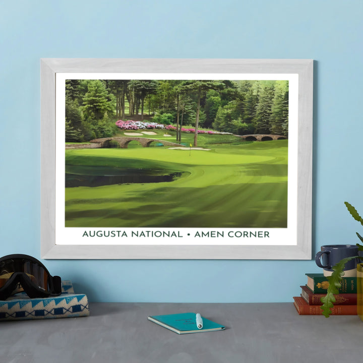 Fine art photo print of Augusta Georgia showing the complete landscape view of Amen Corner including Rae&