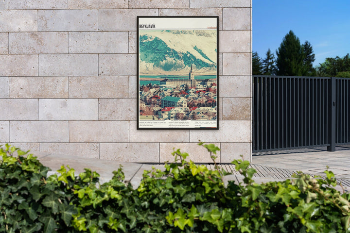 Elevate your decor with a Reykjavík print and art. Celebrate the charm of Reykjavík, Iceland, through this art print, ideal for your Iceland-themed decor, infusing your space with the essence of this unique city&#39;s beauty and culture