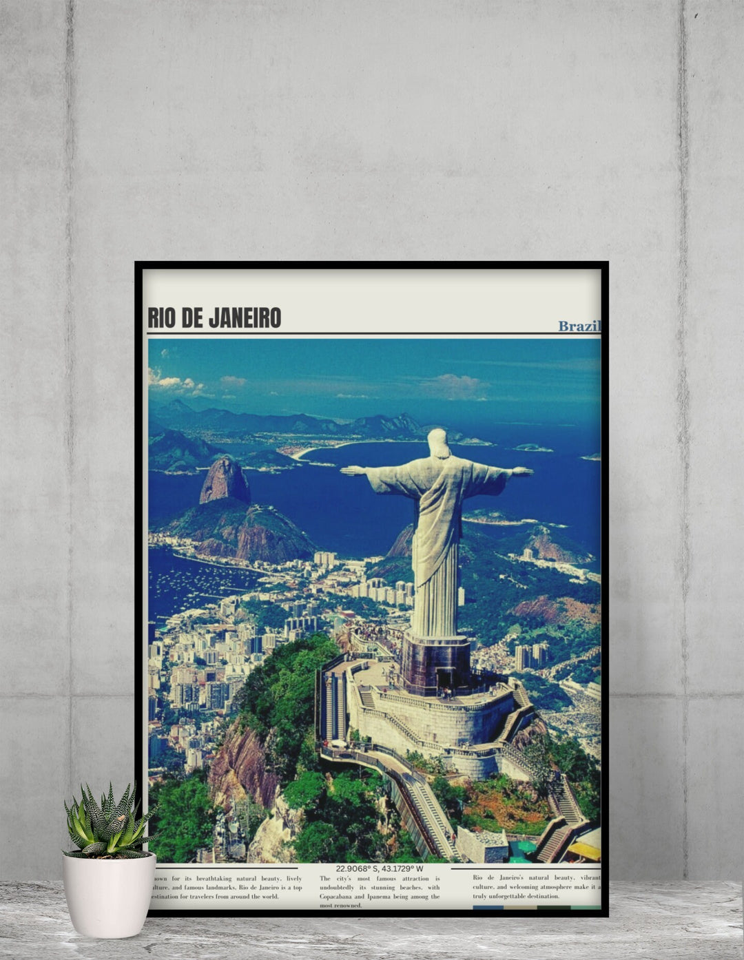 Elevate your decor with captivating Rio de Janeiro wall art, poster, and print. Celebrate the beauty of Rio de Janeiro through these artworks, making them ideal additions to your decor, infusing your space with the essence of this vibrant city