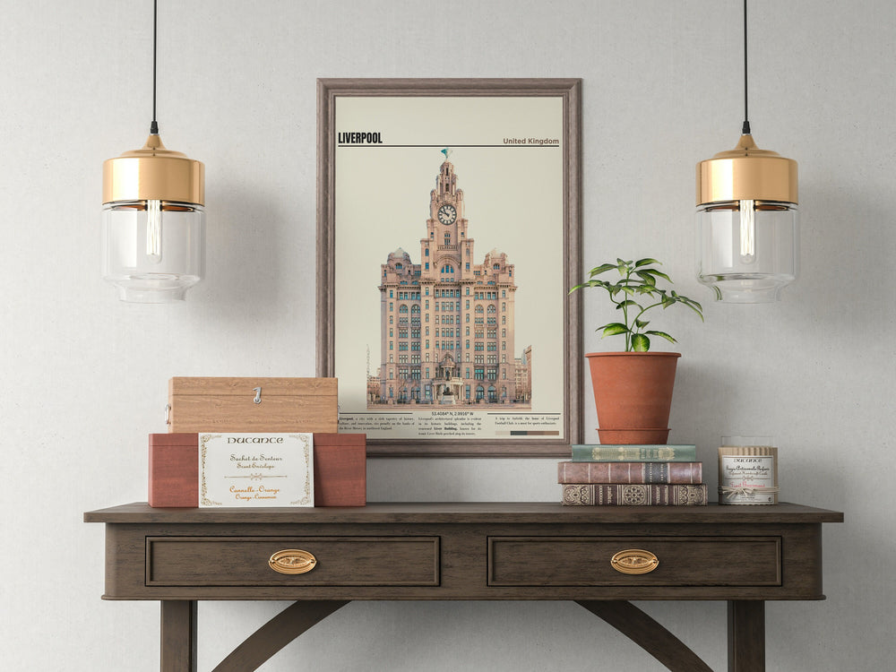 Elevate your décor with a Liverpool Wall Art Print—a unique Scouse gift capturing the spirit of Merseyside. Ideal housewarming gift