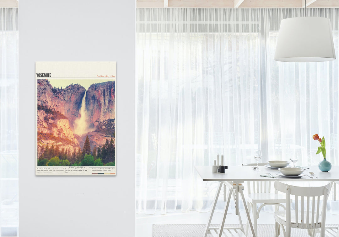Travel back in time with vintage WPA National Park art featuring iconic Yosemite, a piece of history on your wall