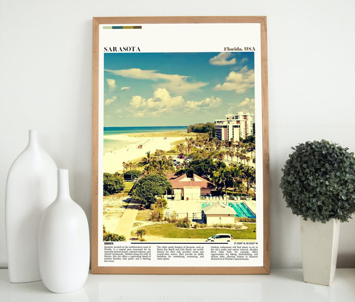 Sarasota Poster - A visual tribute to Sarasota&#39;s beauty
