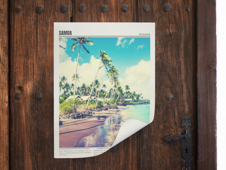 Elevate your decor with captivating Samoa prints, wall art, and travel posters. Celebrate the beauty and culture of Samoa, including American Samoa, through these artworks, infusing your space with the essence of these vibrant island destinations