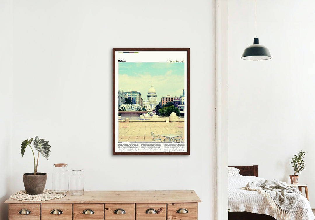 Capture the beauty of Madison, Wisconsin with this framed Madison photo print