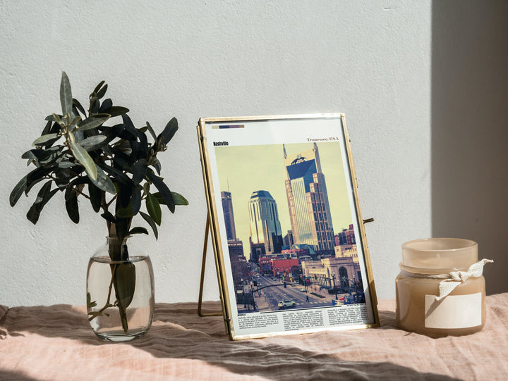 Nashville, Tennessee Skyline Print - Music City USA Wall Decor. A must-have for Nashville enthusiasts