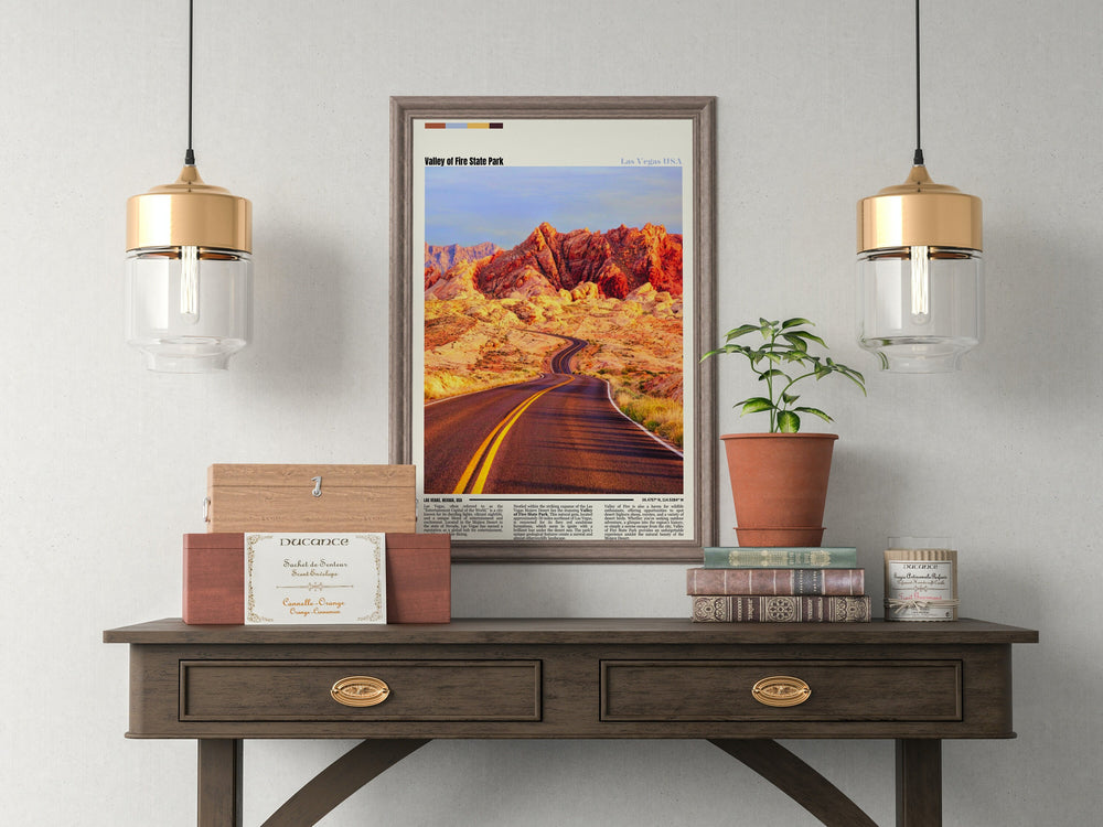 Valley of Fire State Park - a natural wonder of Nevada, showcased in this stunning Nevada Gift.