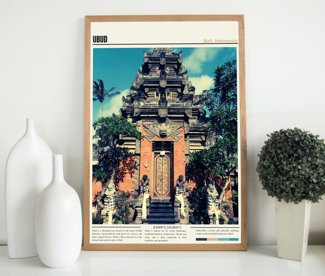 Ubud Print, Ubud Photo, Ubud Travel Poster, Ubud Poster, Ubud Art Print, Ubud Art, Ubud Wall Art, Ubud, Ubud Décor, Indonesia Art, Bali Art