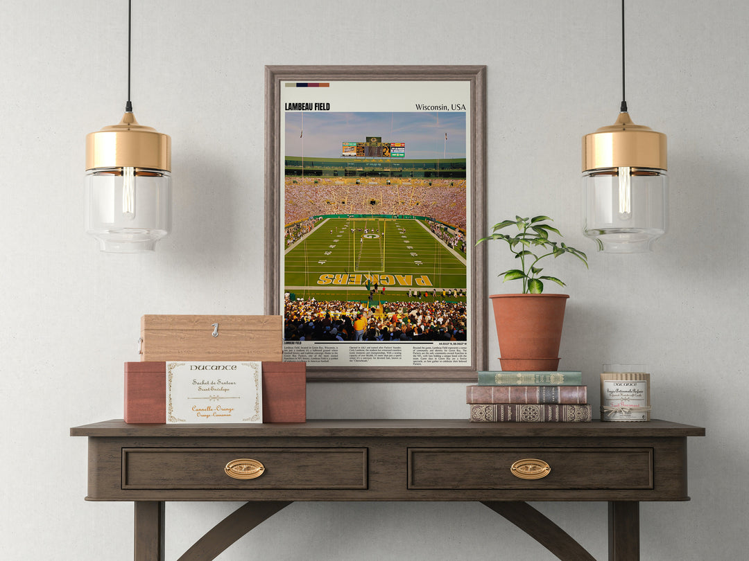 NFL Art honoring Packers legends - Aaron Rodgers, Brett Favre, and Randall Cobb showcased on this premium Packers Poster for your home