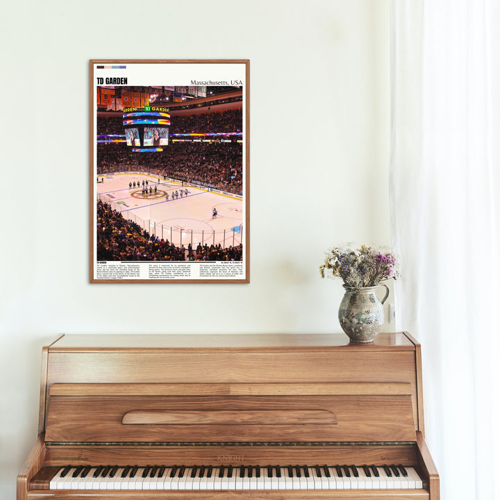 Boston Arena Beauty: TD Garden Print - Ideal NHL Art to Showcase Your Love for Bruins Hockey - Perfect for Home Decor