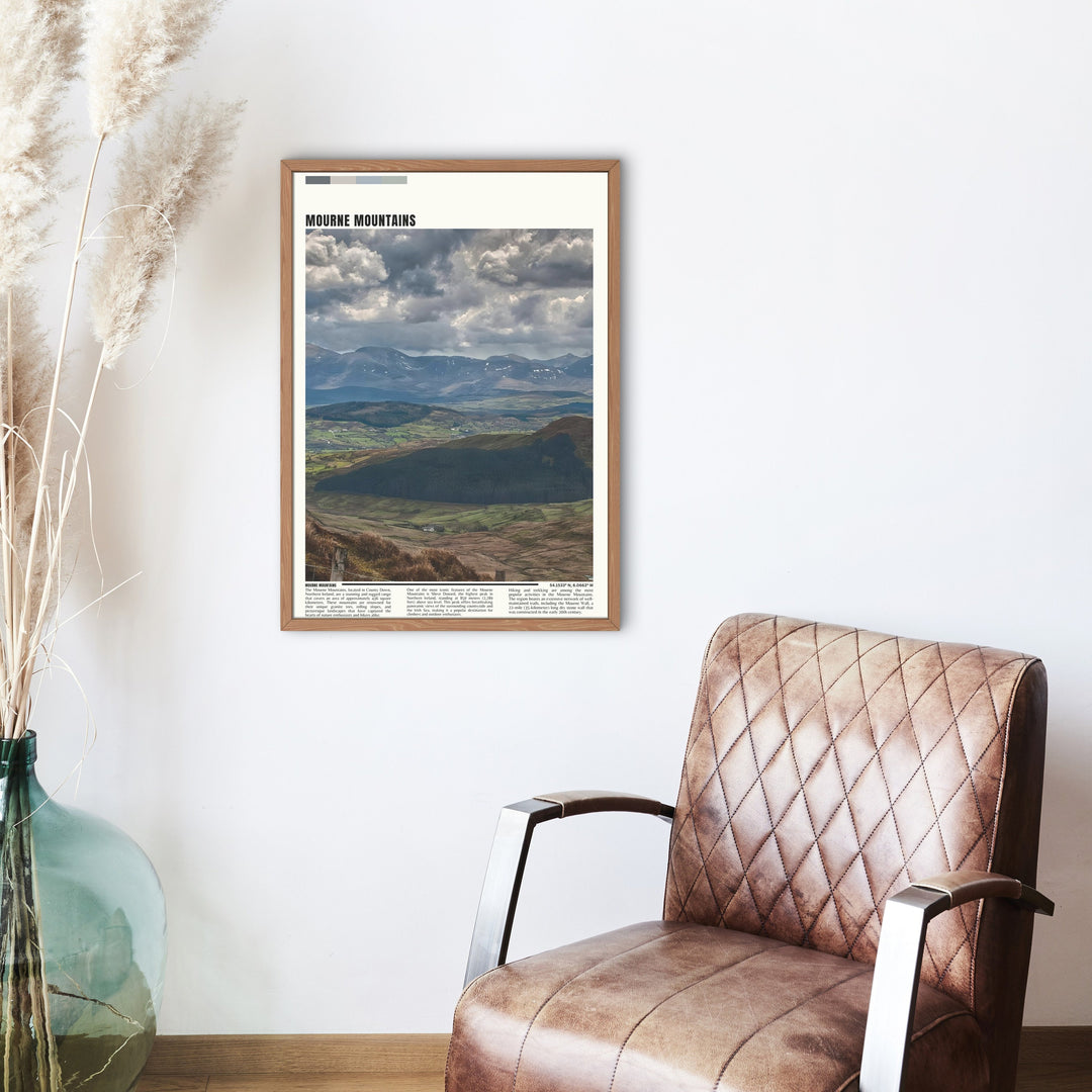 Capture the Essence of Northern Ireland with this Mountain Print - A Perfect and Memorable Gift Selection