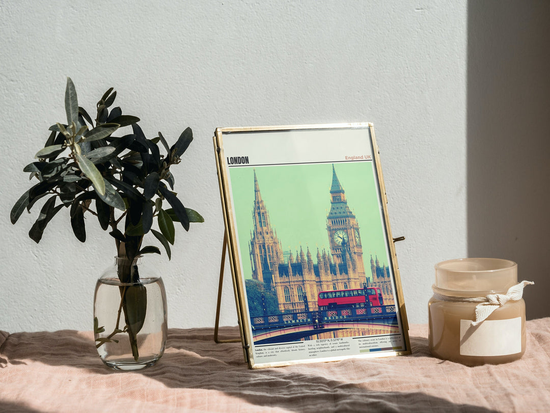 Transform your home into a London lover&#39;s paradise with this exquisite London Wall Art, a stunning England Art Print