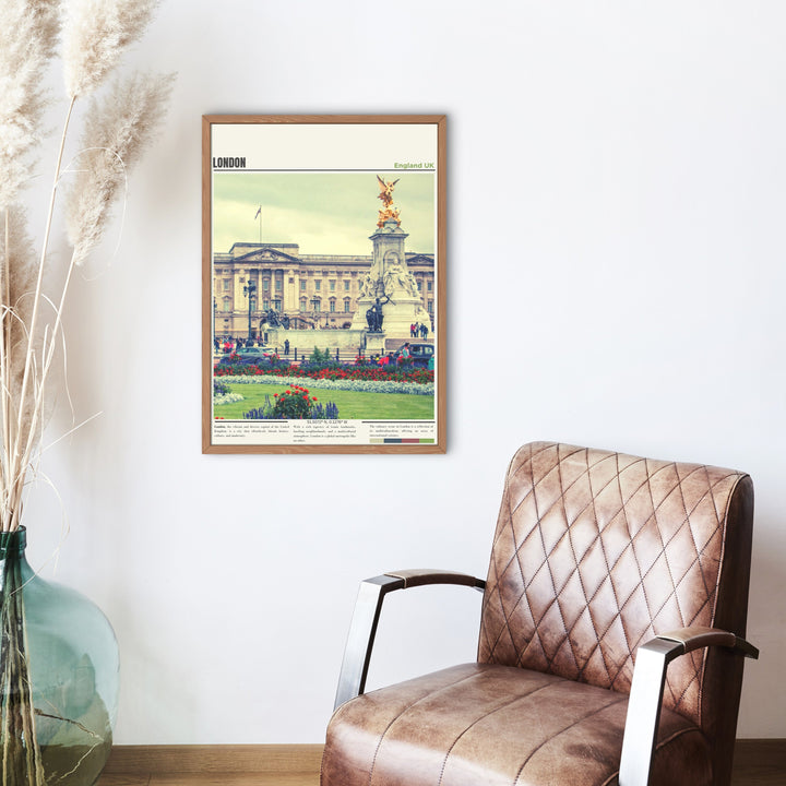 Adorn your walls with the charm of England using this exquisite England Wall Art, a London Print to cherish