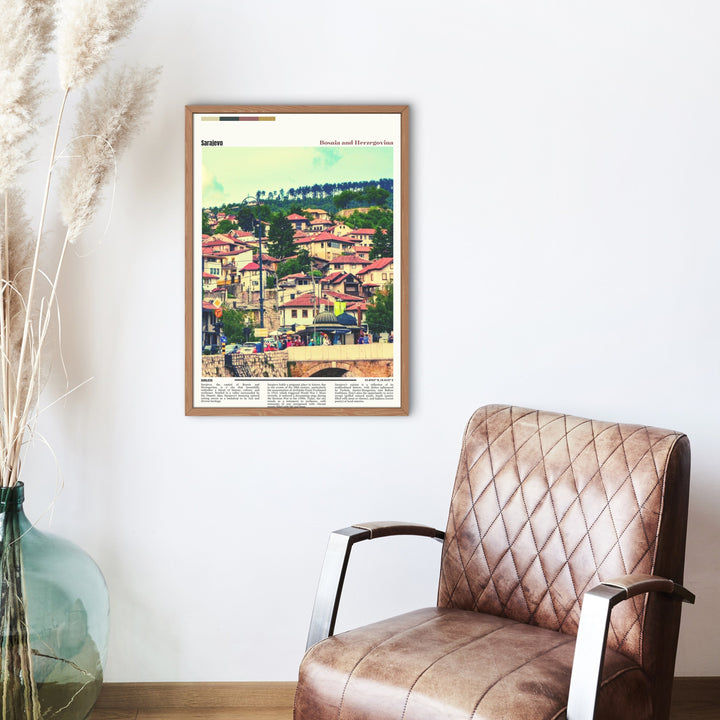 Sarajevo Photo Poster Print - Stunning Art of Sarajevo, Bosnia Herzegovina. Perfect Housewarming Gift