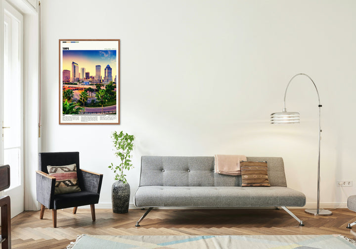 Transform your home with the charm of Tampa through this captivating Wall Hanging Décor