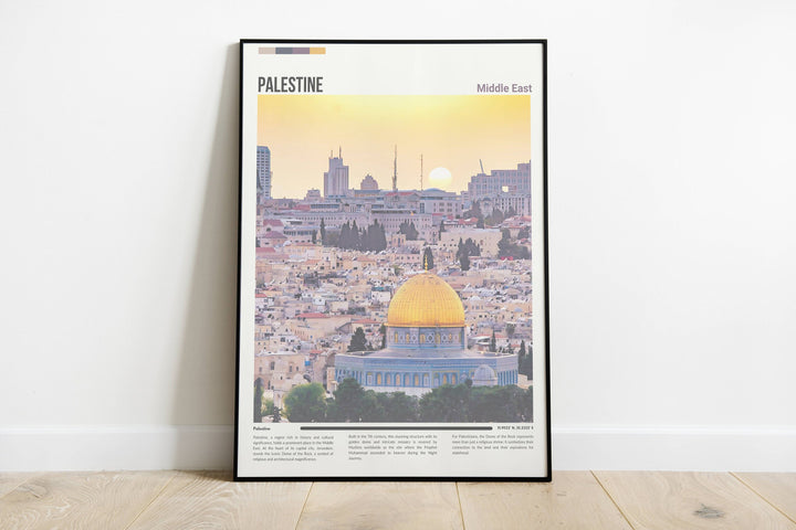 a picture of the dome of the rock in the middle of the city