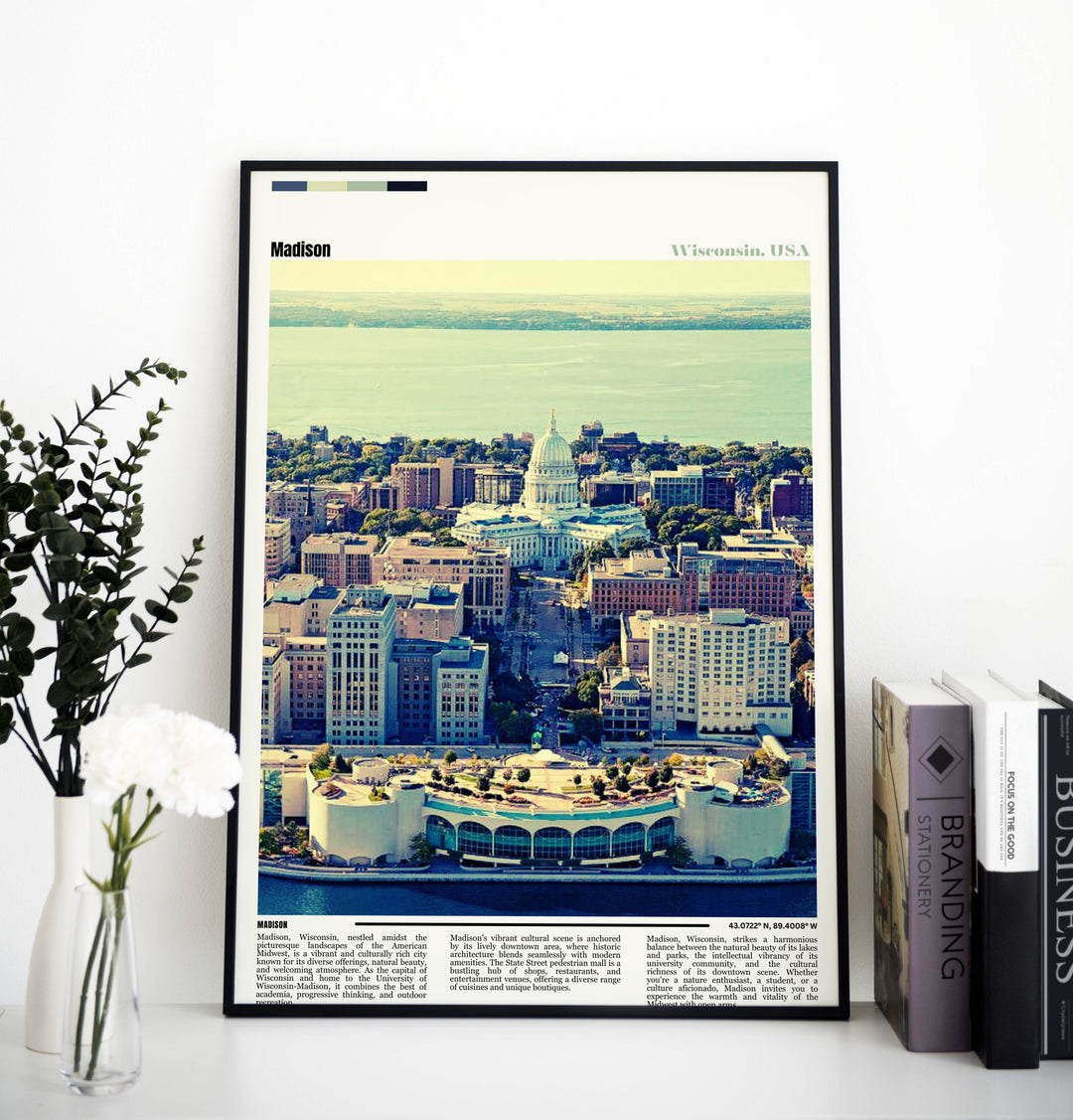 Madison print and poster – perfect Madison art decor for your space