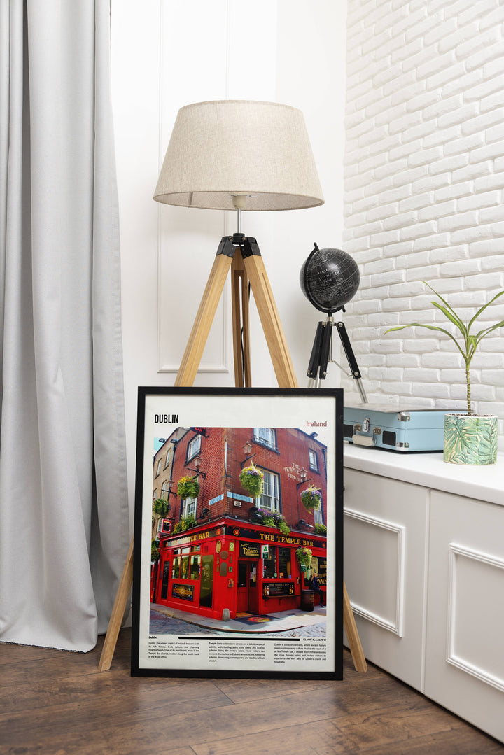Explore Dublins beauty with this captivating city poster Makes a thoughtful housewarming gift