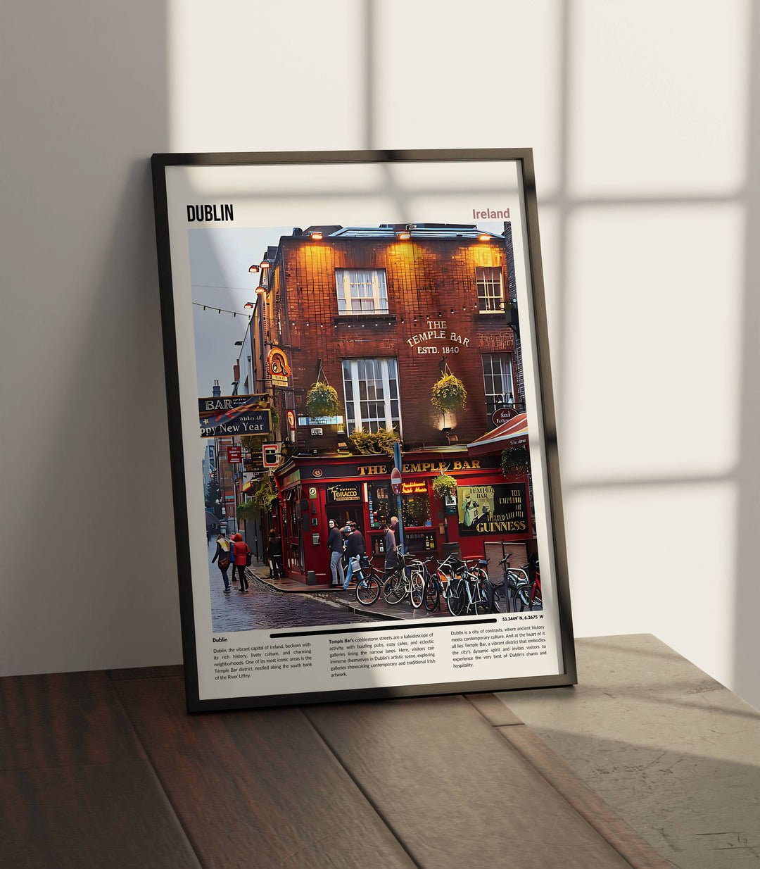 Decorate with Dublins captivating beauty Great gift idea for anyone who loves the city