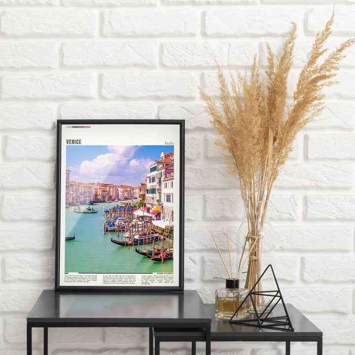 Elegant Venezia travel poster timeless accent for your walls. Bring the romance of Venice into your home with this stunning art piece.