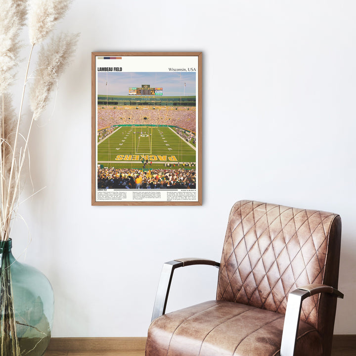 Impressive Green Bay Packers Wall Art with Allen Lazard and Davante Adams - The perfect gift for any die-hard football fan