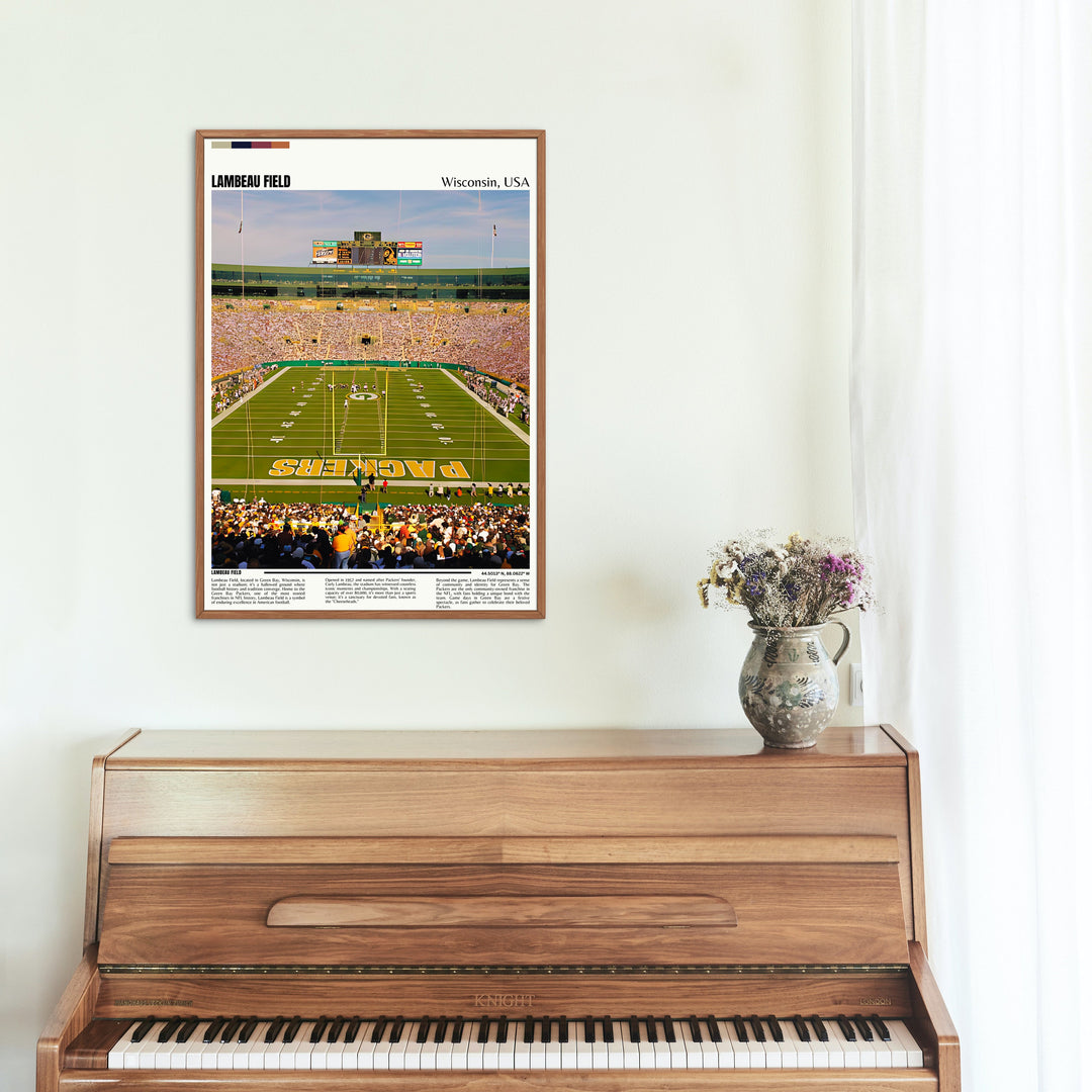 Aaron Rodgers and Clay Matthews shine in this stunning Packers Wall Art - Ideal for enhancing your home decor with NFL flair