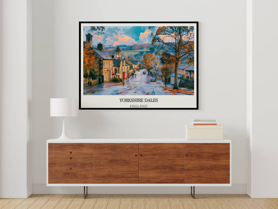 Celebrate New Beginnings with Dales Art Gift: Yorkshire Dales Print, an Elegant UK Housewarming Gesture.