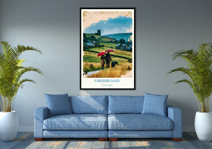 Dales Art Gift: Yorkshire Dales Print, the Quintessential UK Housewarming Gift. Discover Dales Wall Art!