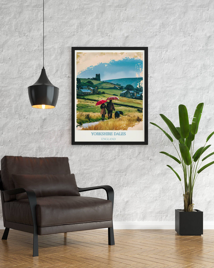Adorn Your Walls with Dales Art Gift: Yorkshire Dales Print, an Unforgettable UK Housewarming Gift.
