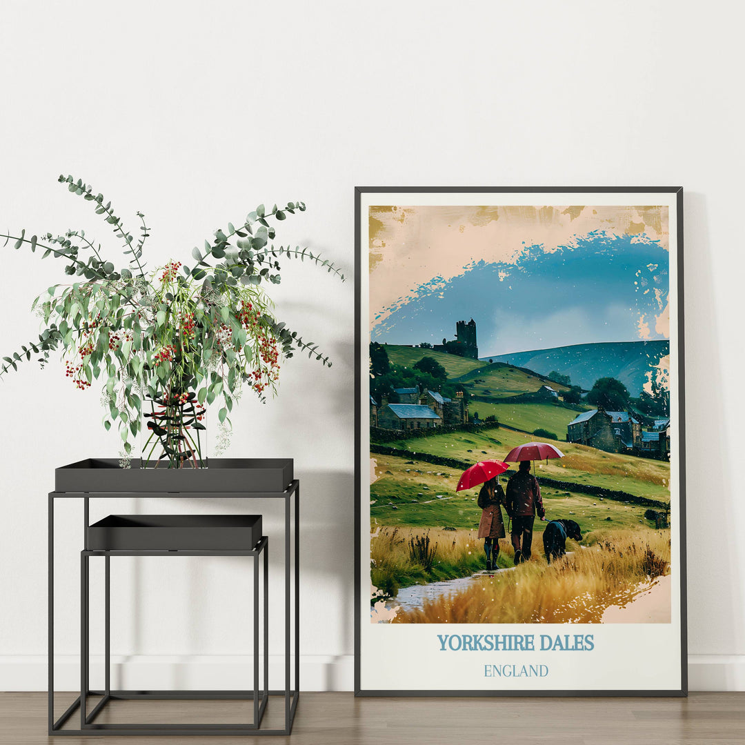 Bring Home the Beauty of Yorkshire Dales with this Stunning Art Print, Perfect for UK Housewarming Gifts