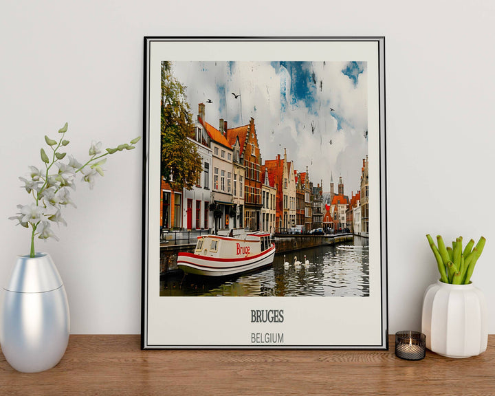 Adorn your walls with the beauty of Bruges. Bruges Wall Art perfect for housewarming gifts