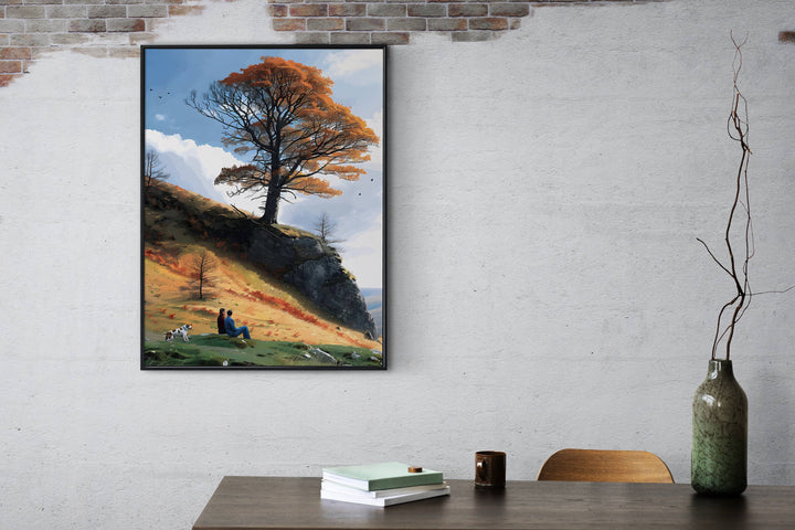 Northern Delight: Bring the beauty of Northumberland home with this Sycamore Gap art, an ideal housewarming present for any occasion