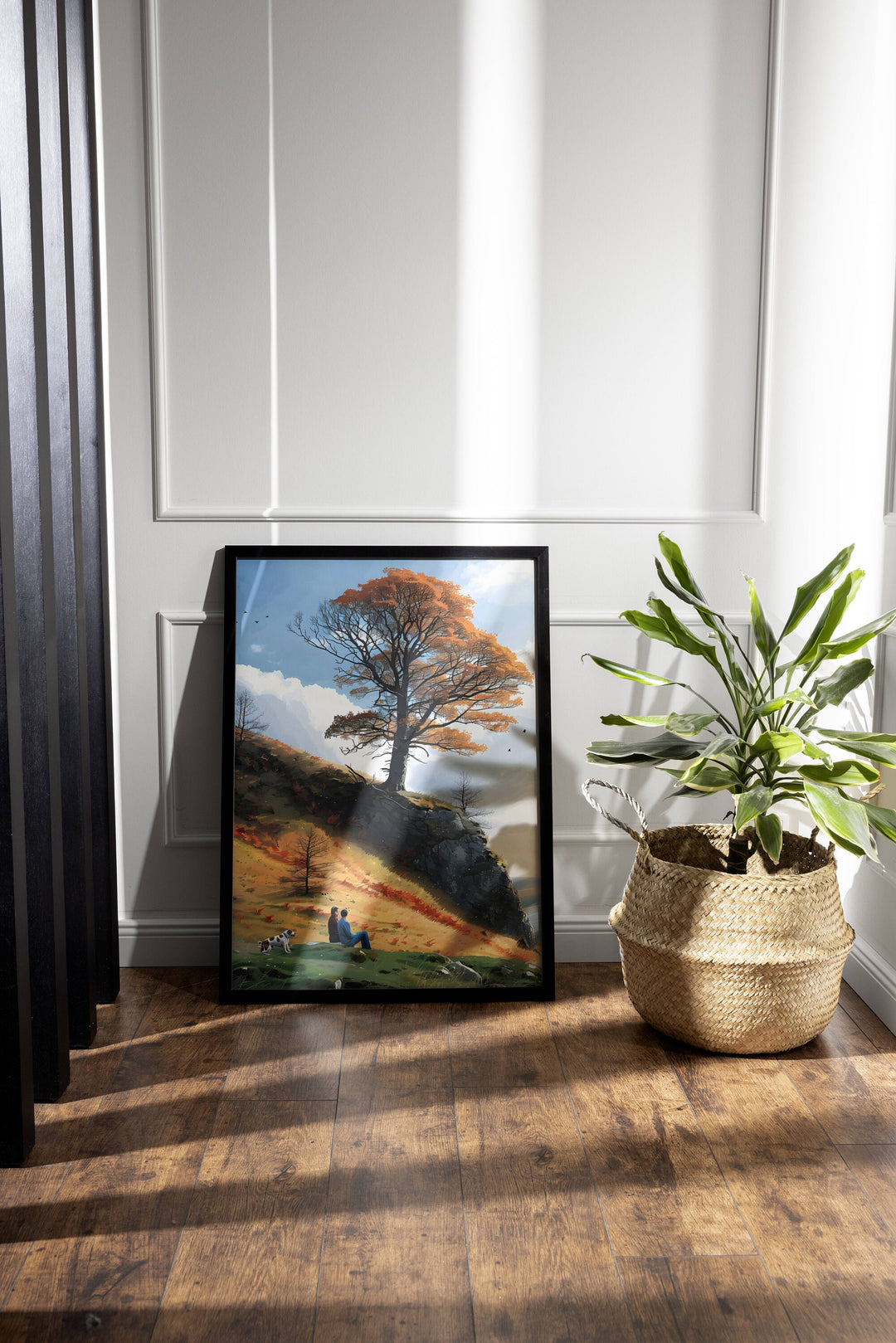 Sycamore Tranquility: Embrace the beauty of Northumberland with this stunning print, an excellent housewarming gift for lovers of English landscapes