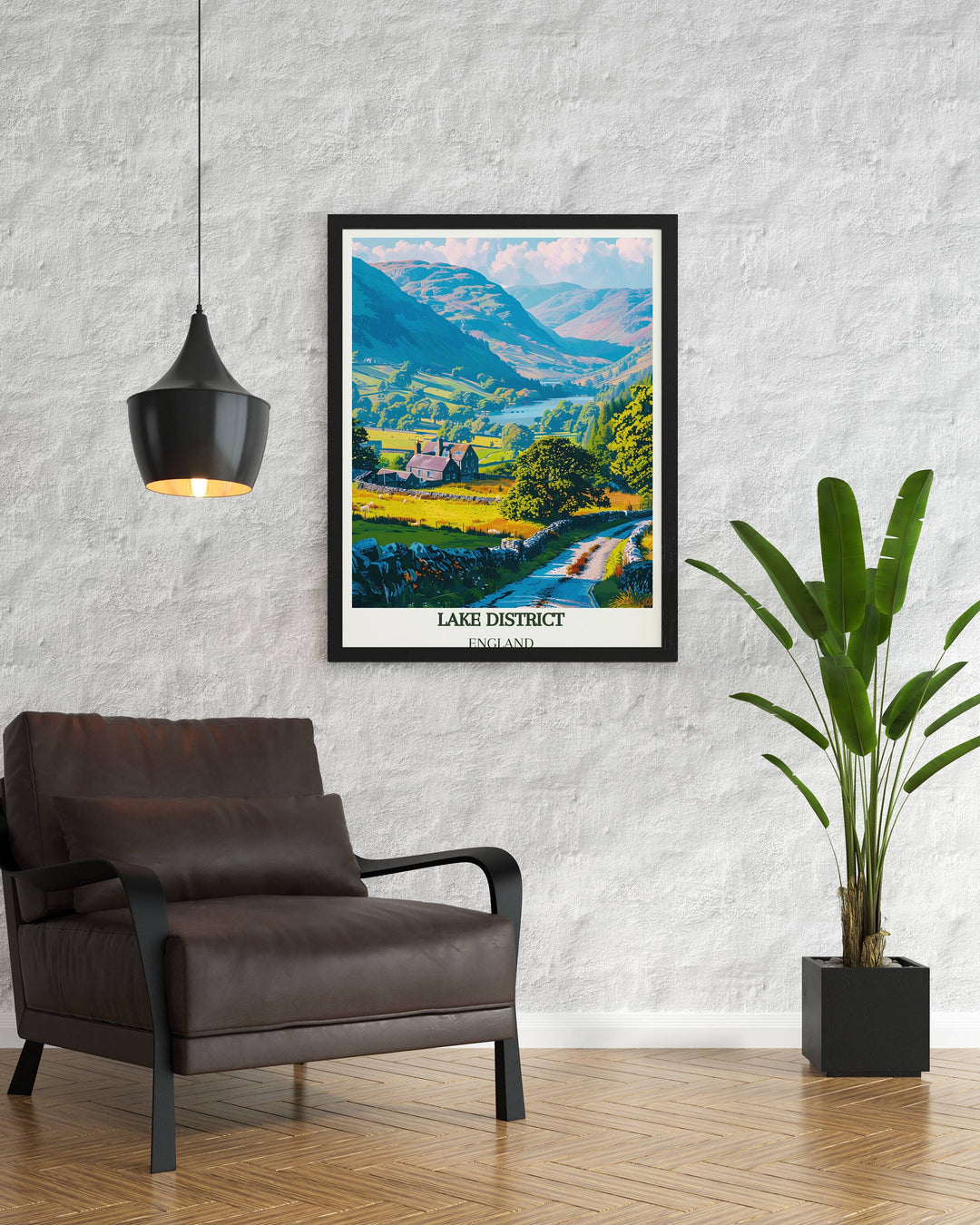 Charming England Home Decor featuring a captivating Lake District Print, adding warmth and character to your living space