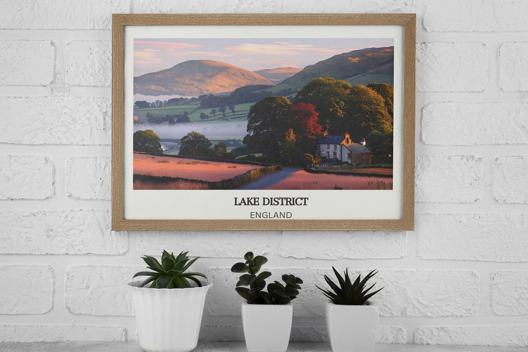 Enchanting Lake District Print bringing the idyllic charm of England to your home decor, a thoughtful gift for any occasion
