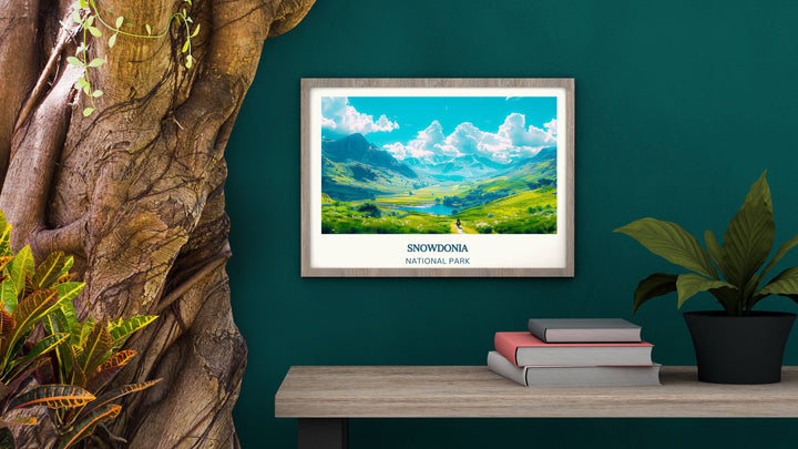 Scenic Snowdonia artwork, ideal for nature lovers and adventure seekers. A fantastic addition to any home or office space.