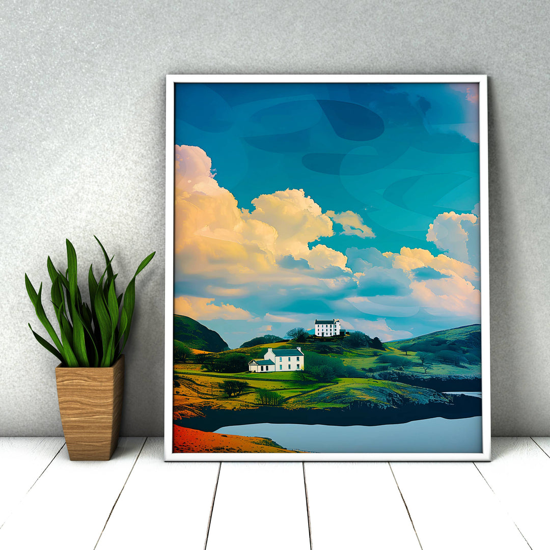 Snowdonia print, a colorful portrayal of the parks landscapes. A thoughtful gift for adventurers and outdoor lovers.
