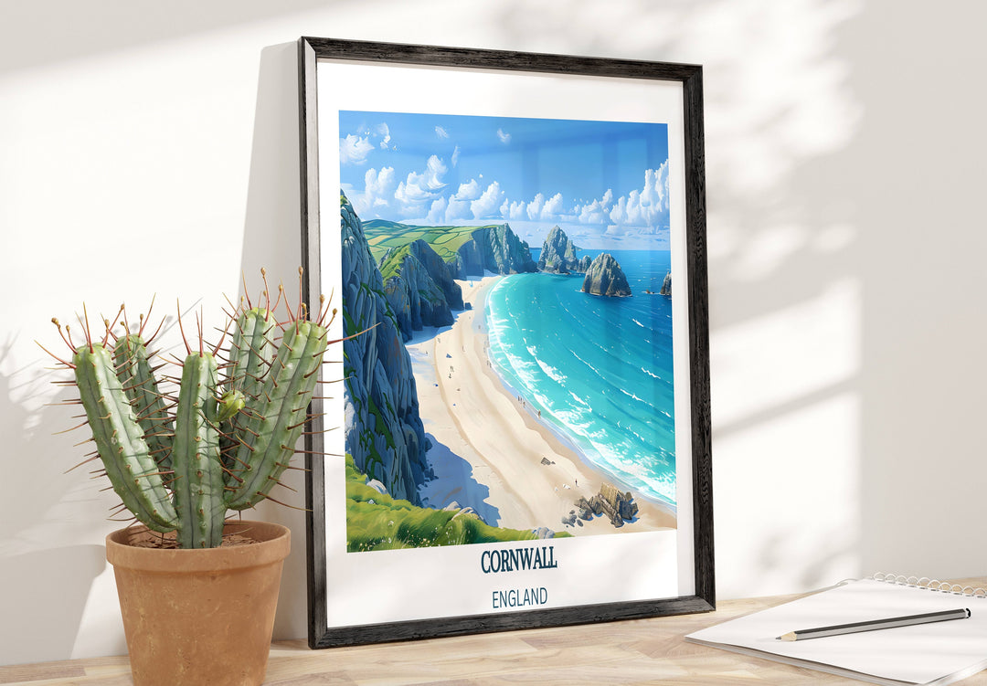 Our Glamorous Cornwall Travel Print will consistently impact your living space by turning it into a cool and elegant place. Anyone who loves art or travelling would immediately become a big lover of this fantastic artwork.