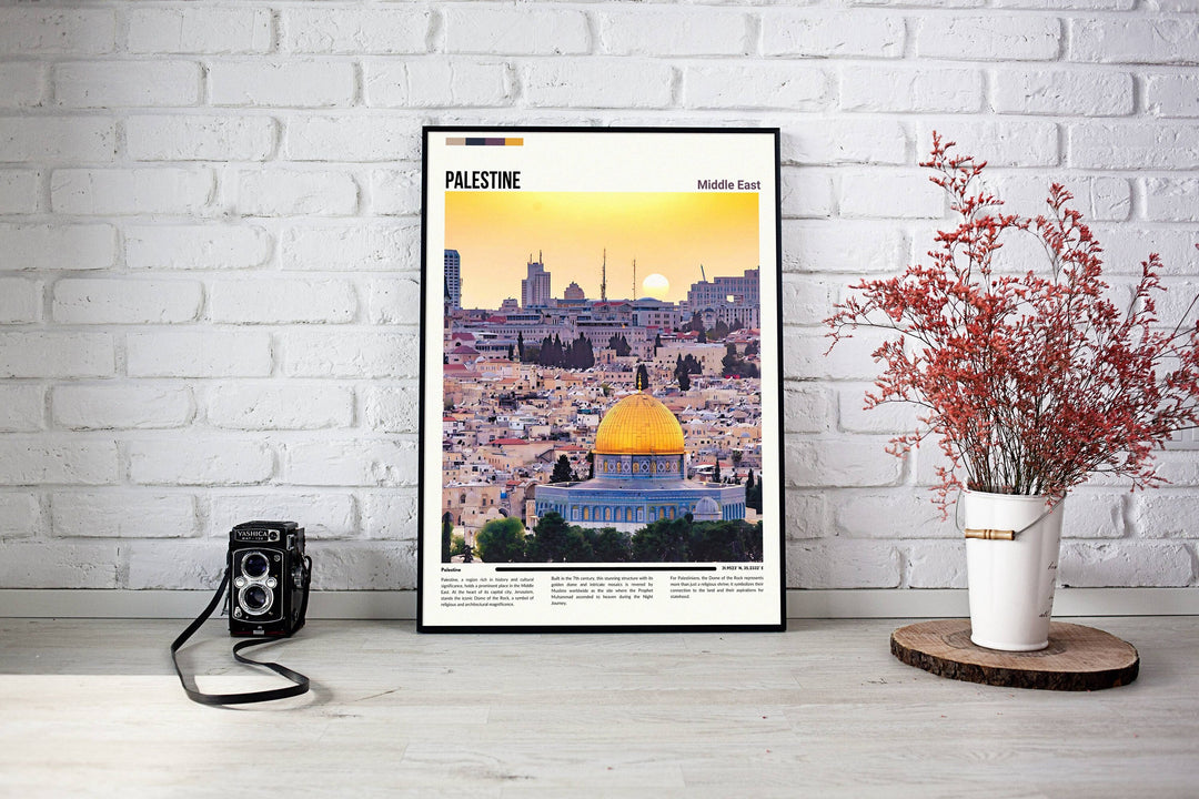 a picture of the dome of the rock in the middle of the city